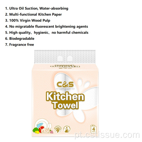 Tecido de papel de toalha multi -funcional personalizado